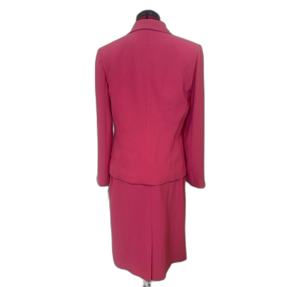 NWT Le Suit Skirt Suit Women's Size 8 Pink 2-Piece Set Blazer & Skirt - Picture 2 of 13